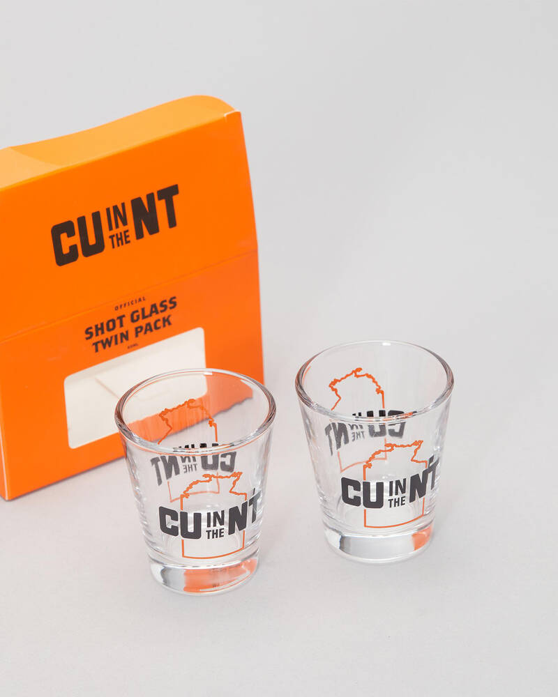 CU in the NT NT Territory Shot Glass Twin Pack for Mens