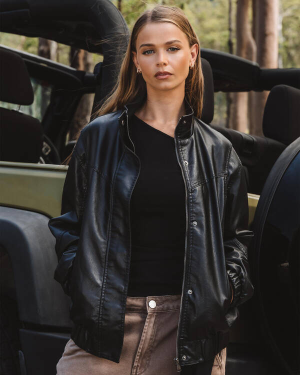 Ava And Ever Blaise Faux Leather Jacket for Womens