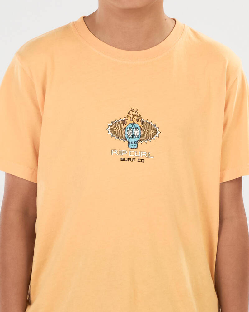 Rip Curl Boys' New Cosmic Skull T-Shirt for Mens