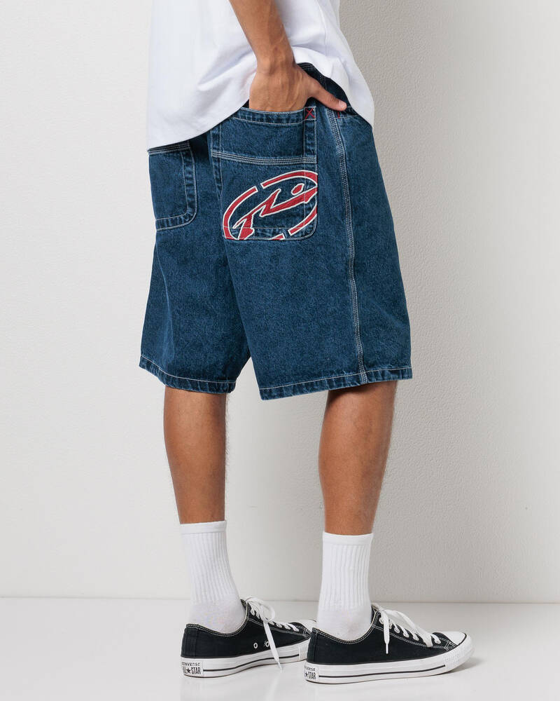 Rusty Turbo Baggy Denim Shorts for Mens