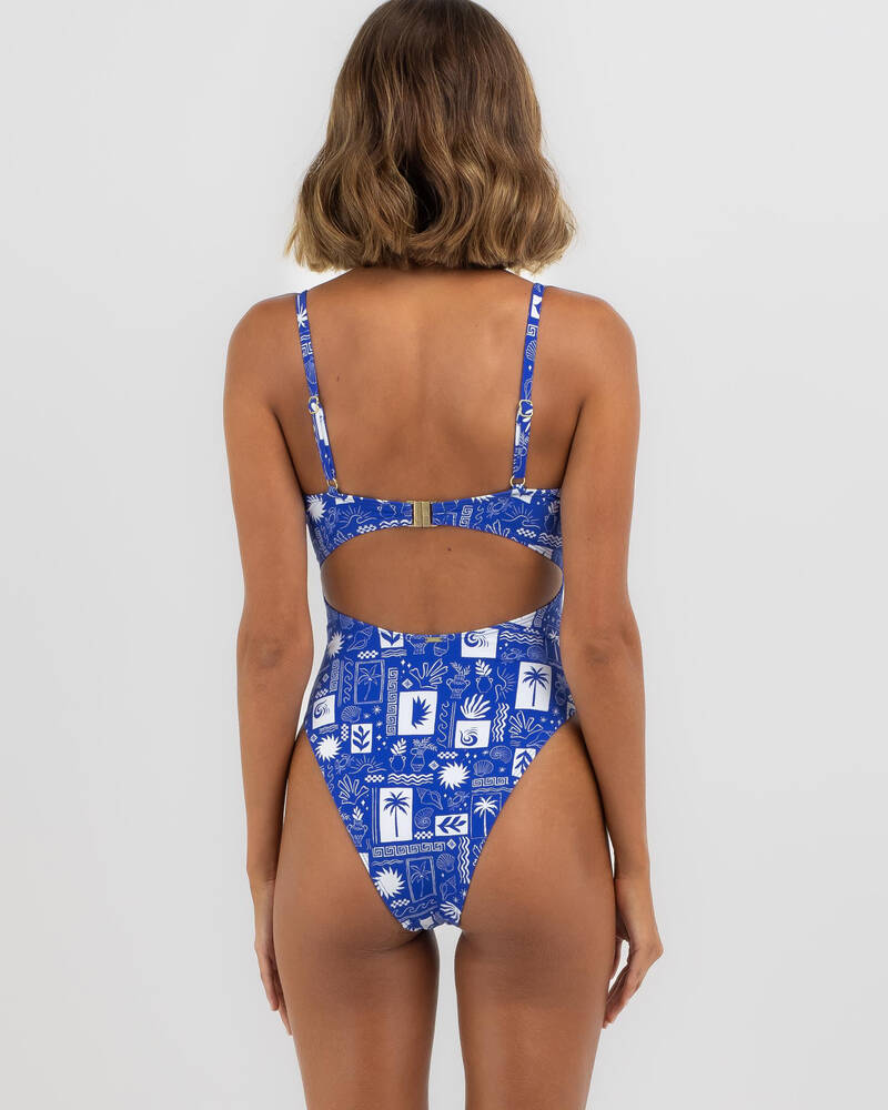Topanga Club Med One Piece Swimsuit for Womens
