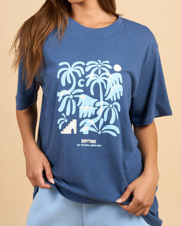 Rhythm Island Oversized T-Shirt for Womens