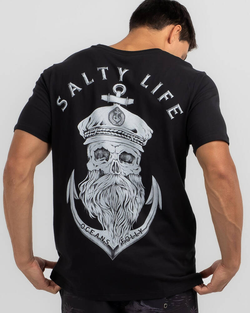 Salty Life Anchors T-Shirt for Mens
