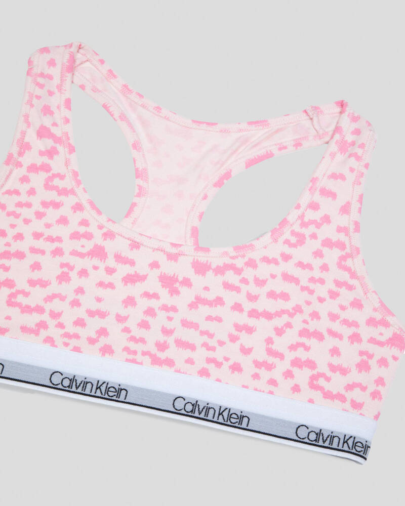 Calvin Klein Girls' Modern Cotton Racerback Bralette for Womens