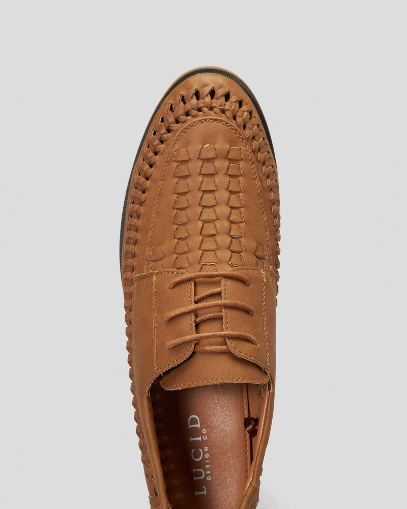 Lucid Seek Woven Lace-Up Shoes for Mens