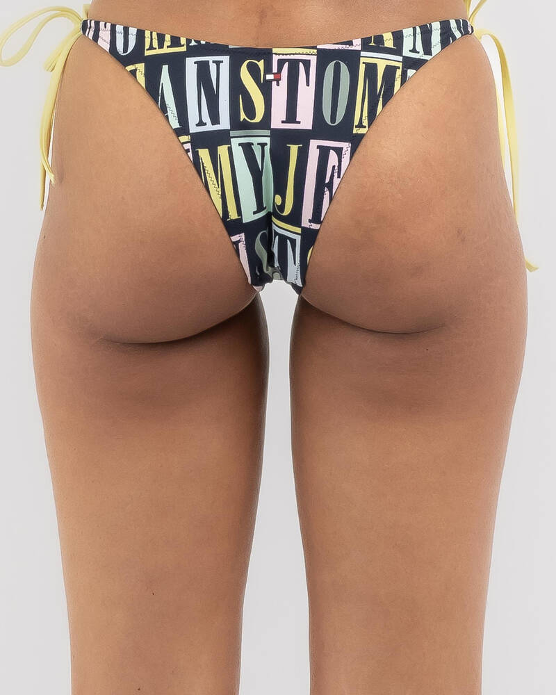 Tommy Hilfiger String Tie Side Bikini Bottom for Womens