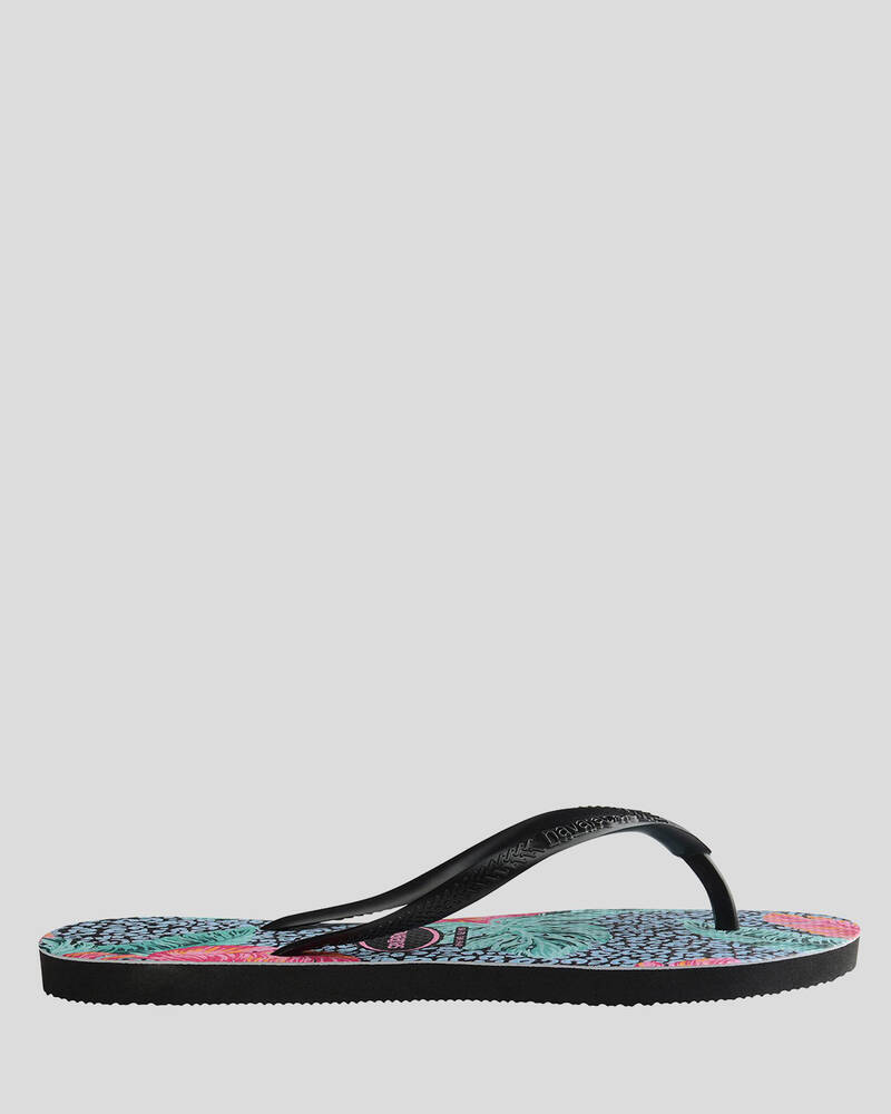 Havaianas Slim Floral Thongs for Womens