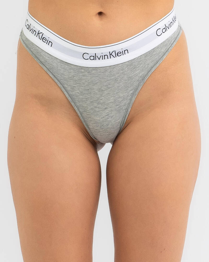 Calvin Klein Modern Cotton Thong In Grey - FREE* Shipping & Easy Returns -  City Beach United States