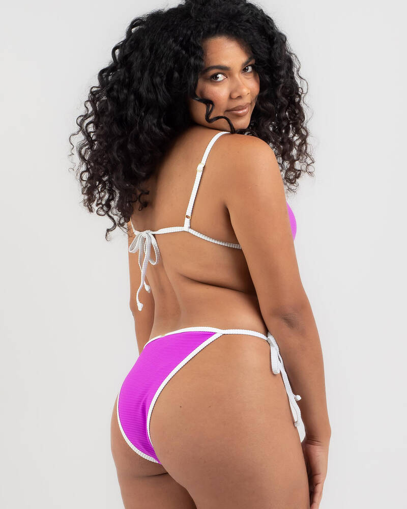 Topanga Neve Rib Cheeky Tie Bikini Bottom for Womens