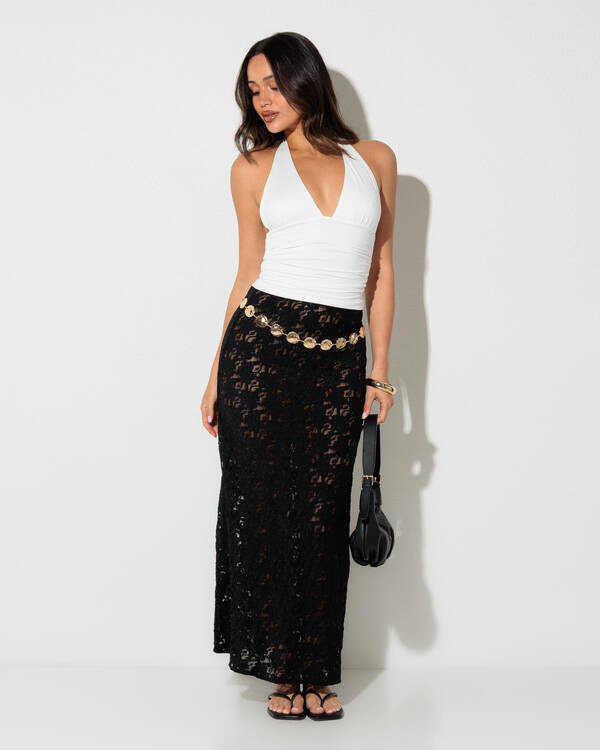 Mooloola Meli French Lace Maxi Skirt for Womens