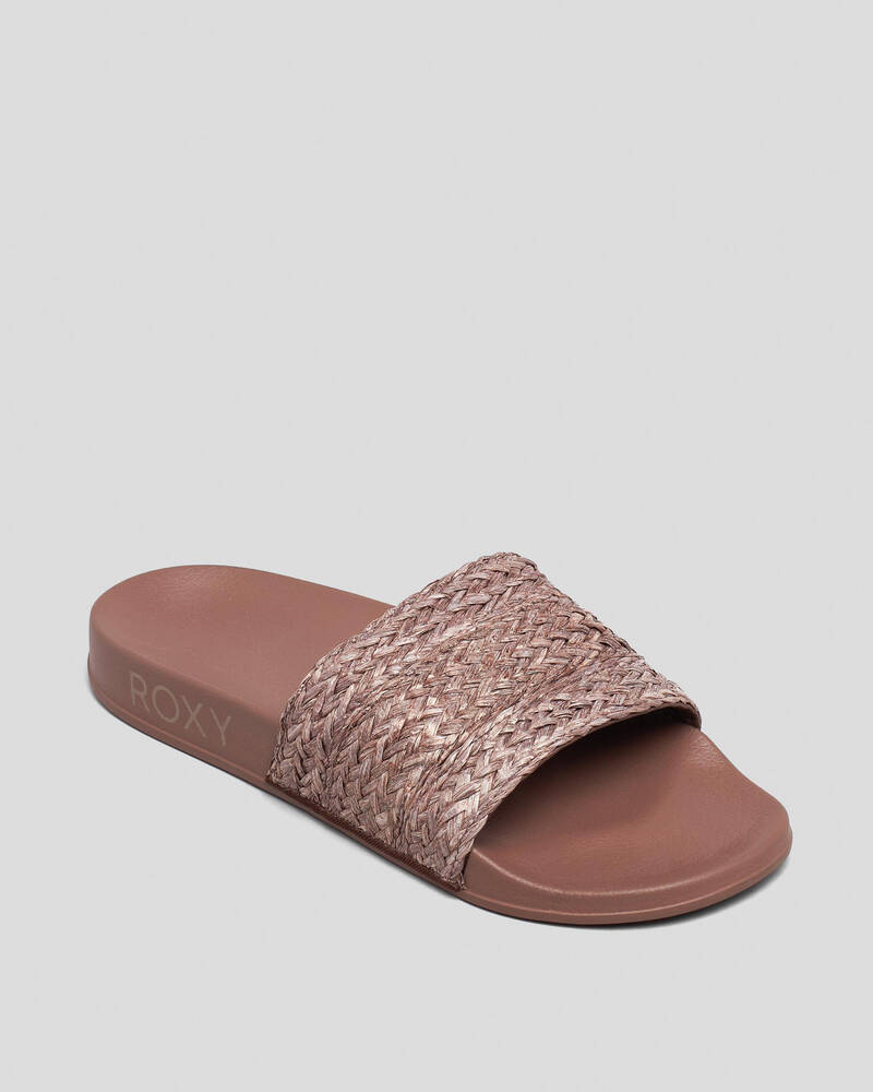 Roxy Womens Roxy Slippy Jute Slide Sandals for Womens