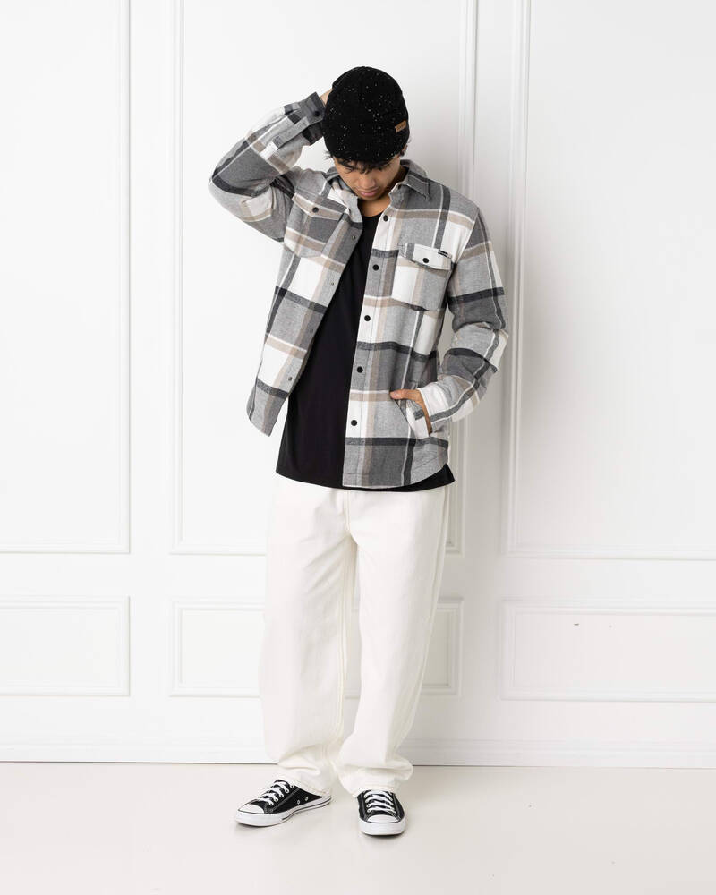 Skylark Fractured Long Sleeve Flannel Shirt for Mens