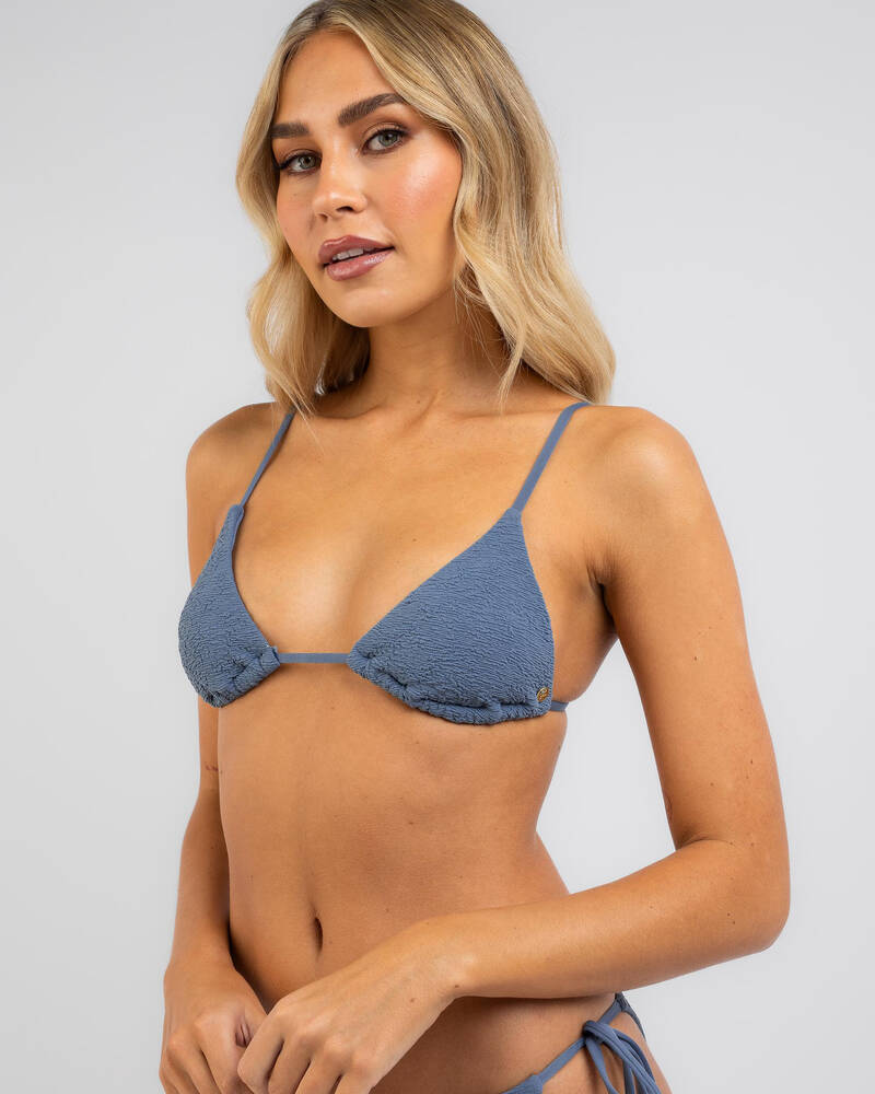 Rusty Sandalwood Triangle Bikini Top for Womens