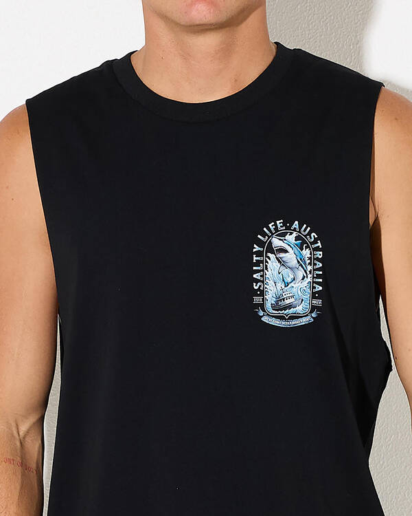 Salty Life Ocean's Ambush Muscle Tank for Mens