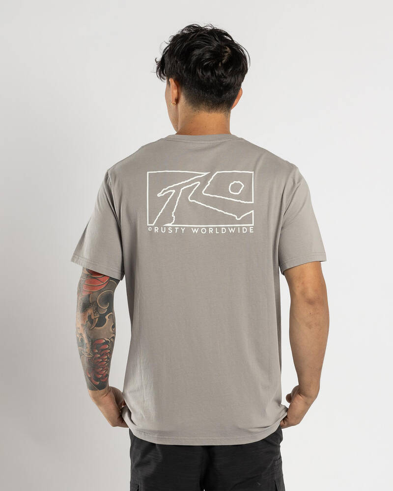 Rusty Boxed Out T-Shirt for Mens
