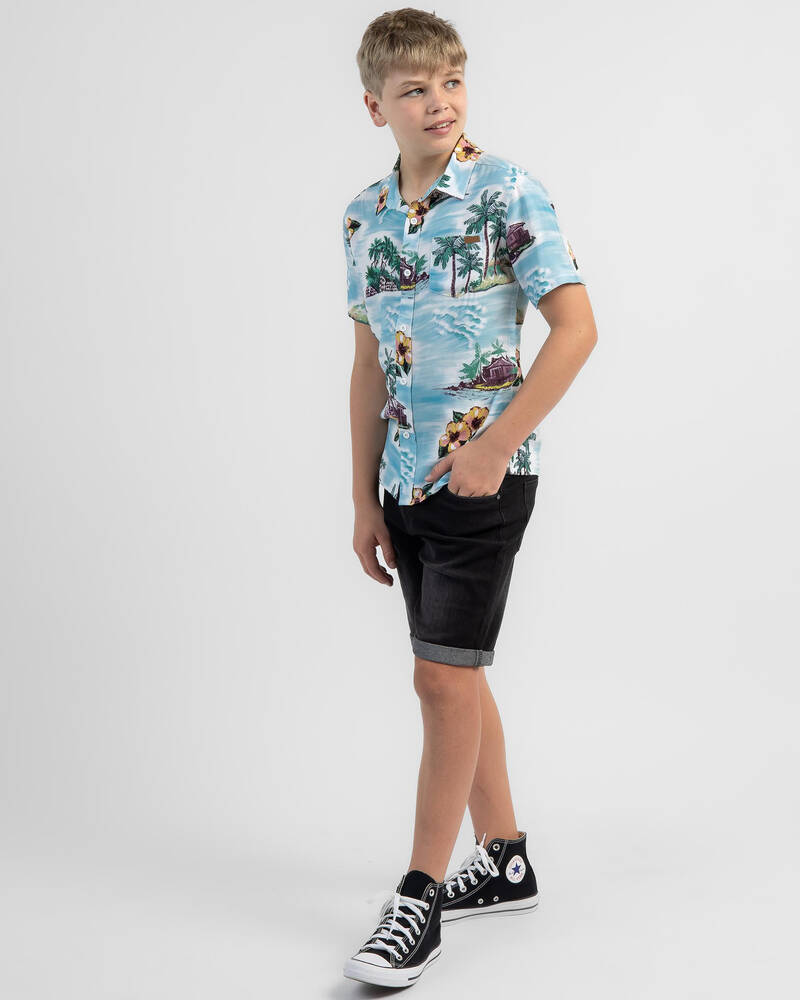 Skylark Boys' Kon Tiki Short Sleeve Shirt for Mens