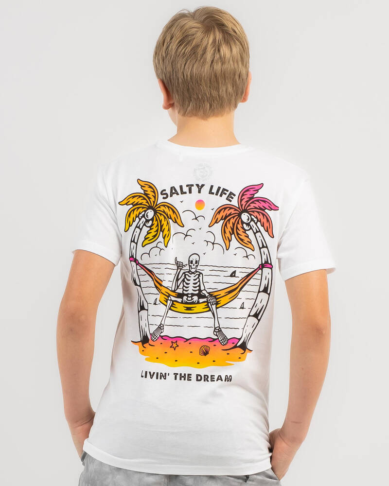 Salty Life Boys' Livin The Dream T-Shirt for Mens