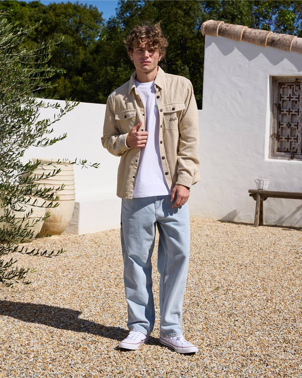 Skylark Record Cord Long Sleeve Shirt for Mens