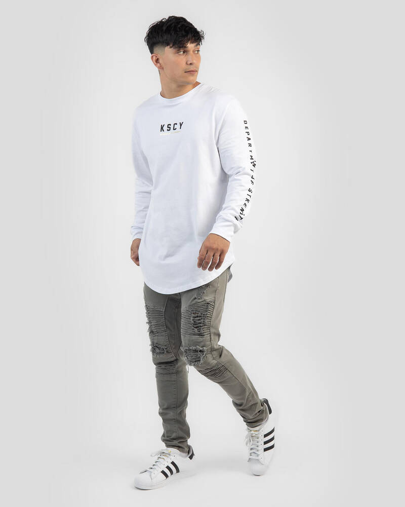 Kiss Chacey Zenia Dual Curved Long Sleeve T-Shirt for Mens