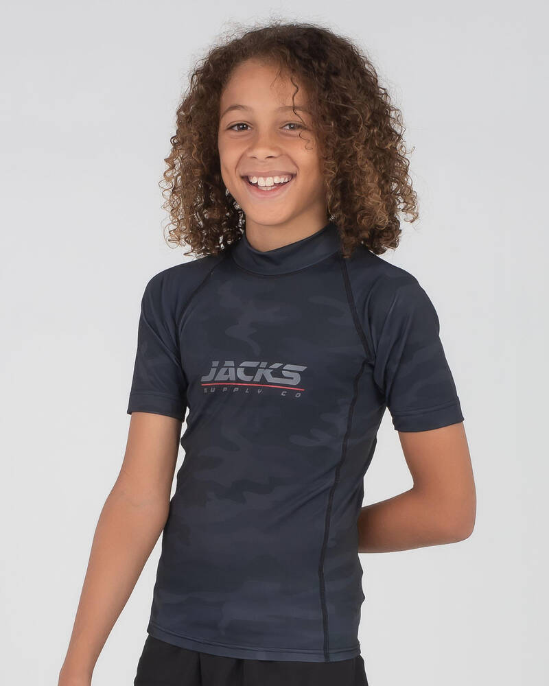 Jacks Boys' Laser Short Sleeve Wetshirt for Mens