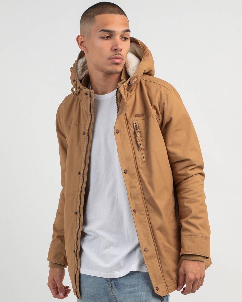 Lucid Rover Hooded Jacket In Tan - Fast Shipping & Easy Returns - City ...
