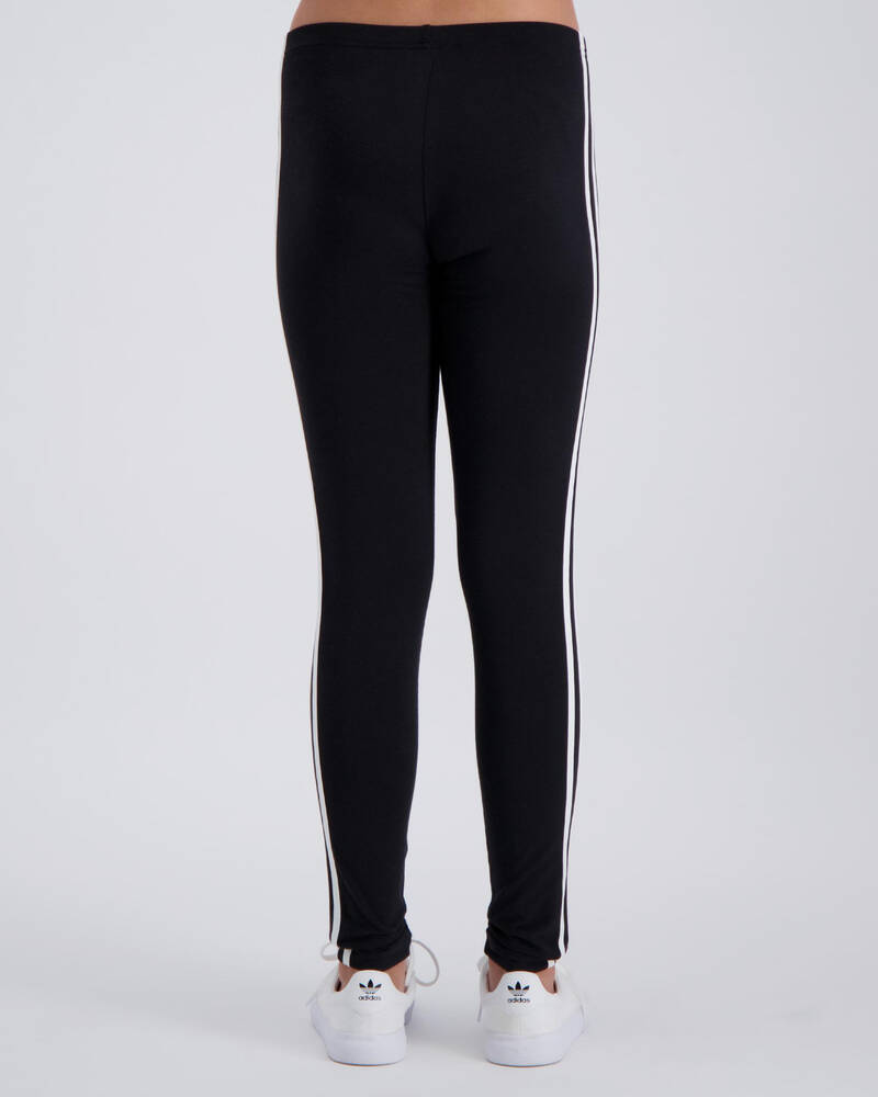 adidas Girls 3 Stripe Leggings for Womens