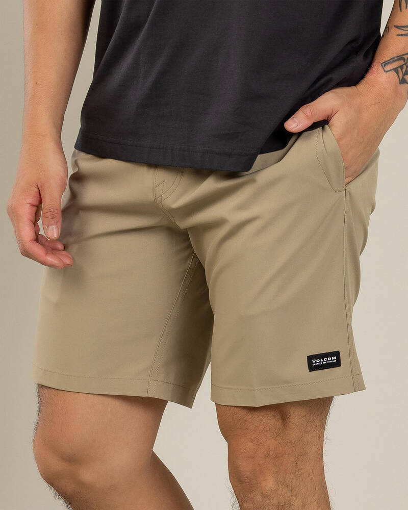 Volcom Stones Hybrid Elastic Waist Shorts for Mens