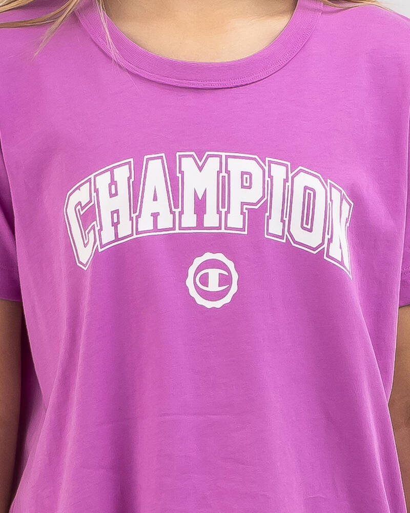 Champion Girls' Sporty Boxy T-Shirt for Womens