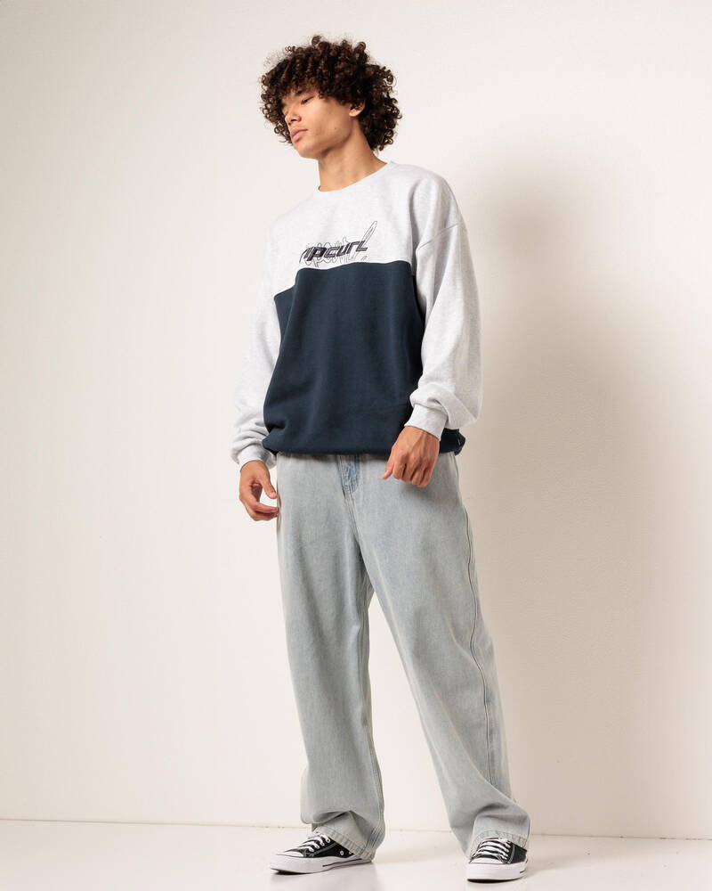 Rip Curl Panel Beater Crew Sweatshirt for Mens