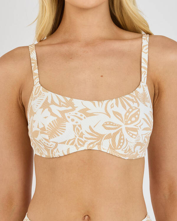 Roxy Palm Palm Hidden Underwire D Cup Bikini Top for Womens