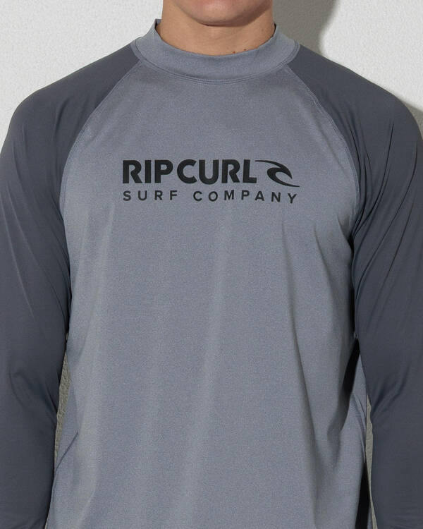 Rip Curl Shock Long Sleeve Rash Vest for Mens