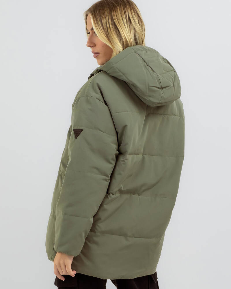 Roxy Ocean Ways Hooded Puffer Jacket for Womens