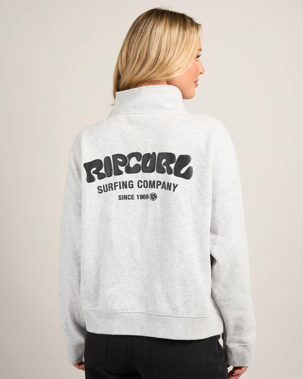 Rip Curl Surf Puff 1/4 Zip Sweatshirt for Womens