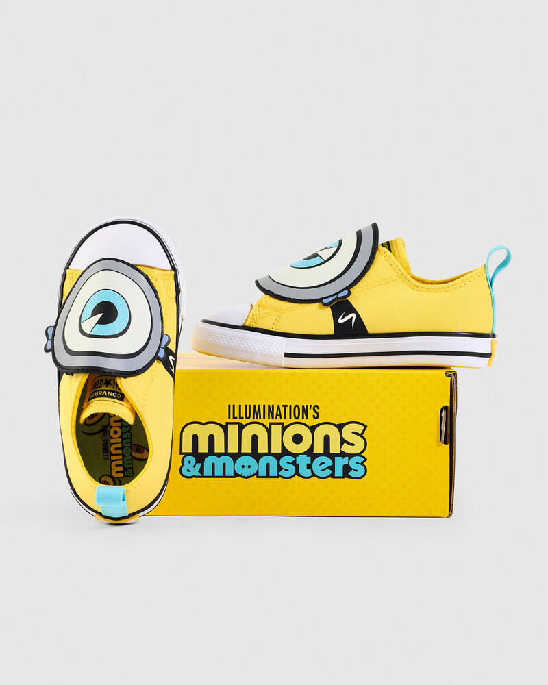 Converse Toddlers' Minions Chuck Taylor All Star One Strap Shoes for Unisex
