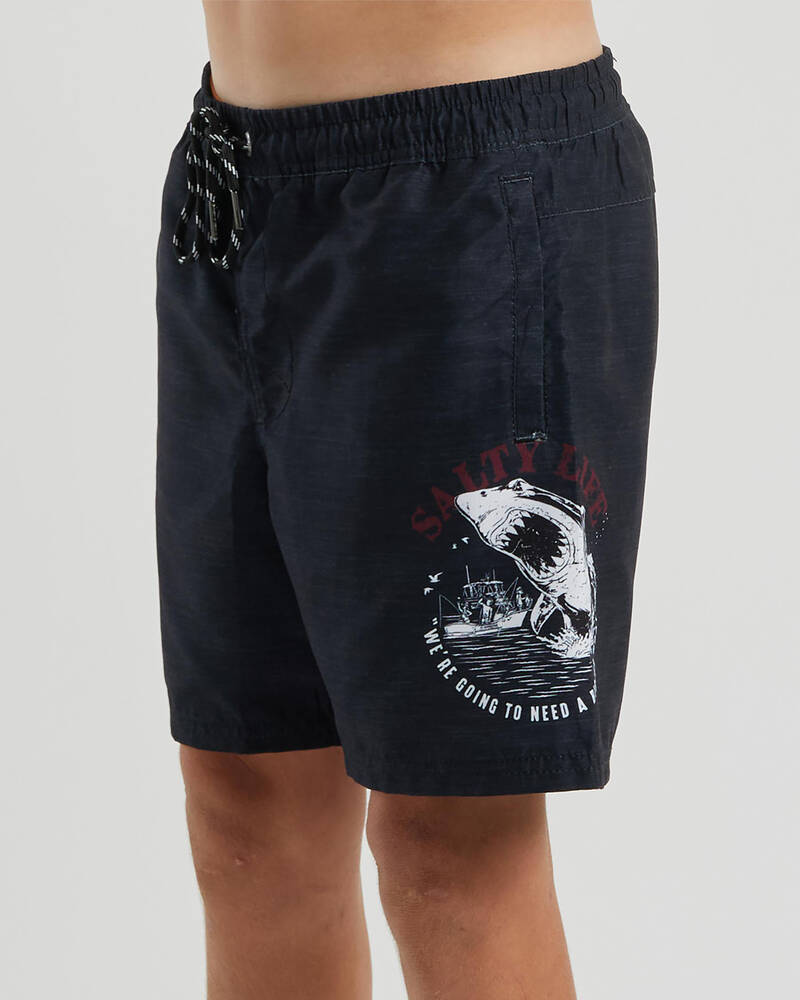 Salty Life Boys' Avenue Elastic Waist Shorts for Mens