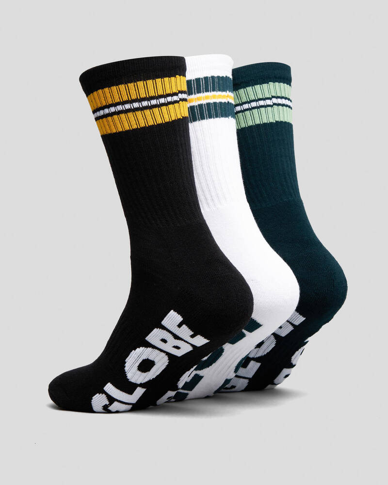 Globe Off Course Crew Socks 3 Pack for Mens