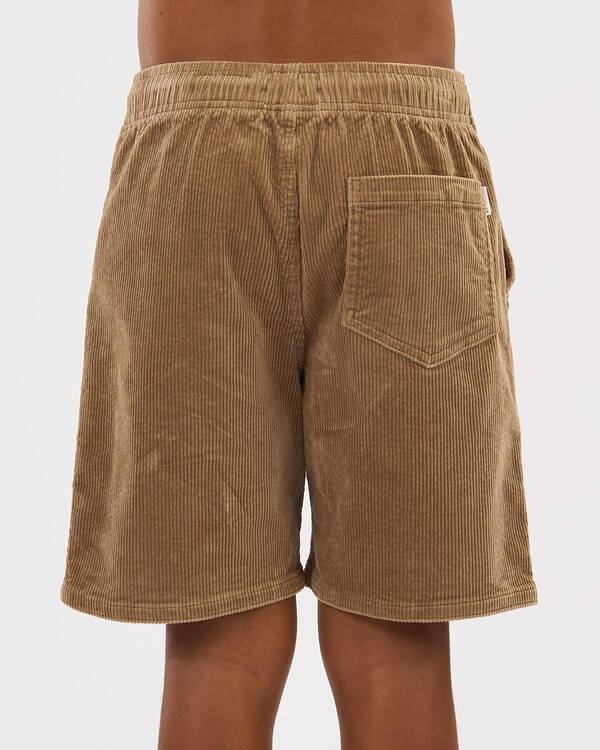 Skylark Boys' Cord Elastic Waist Shorts for Mens