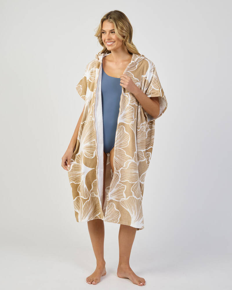 Topanga Flora Hooded Towel for Womens