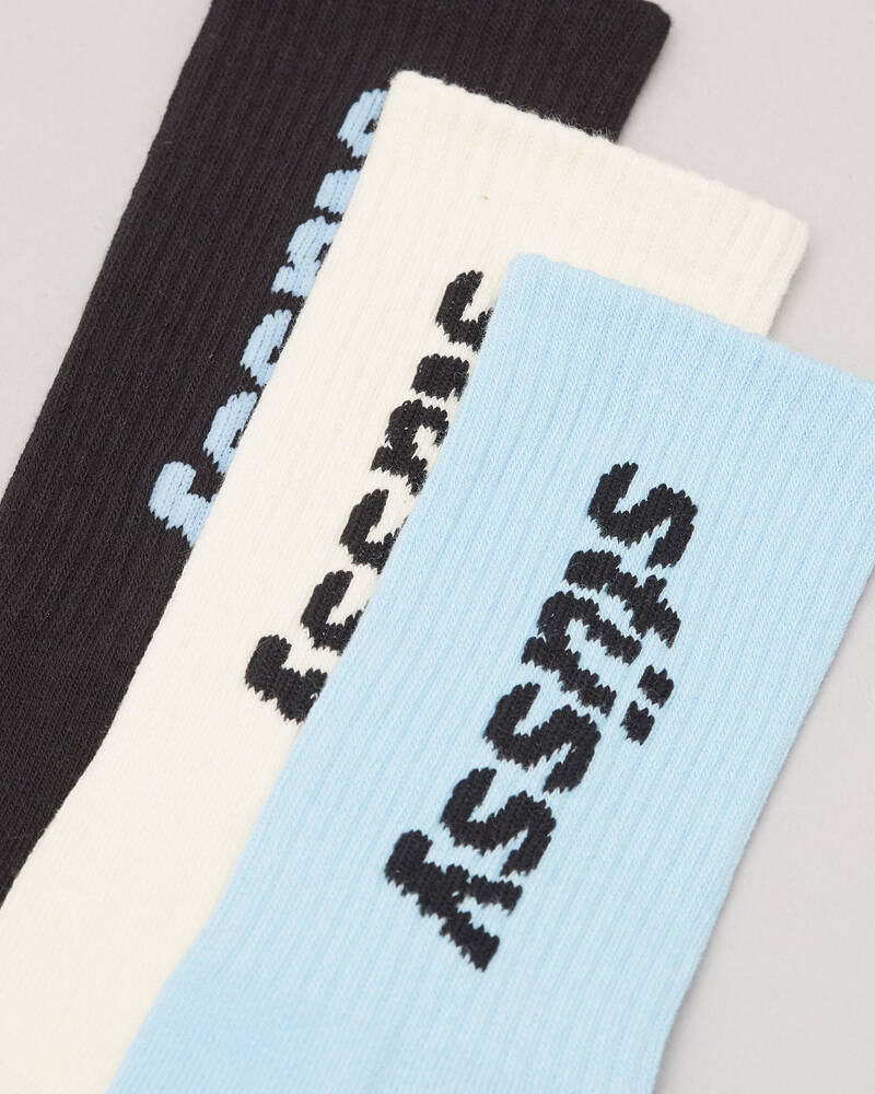 Stussy Vertical Socks 3 Pack for Mens