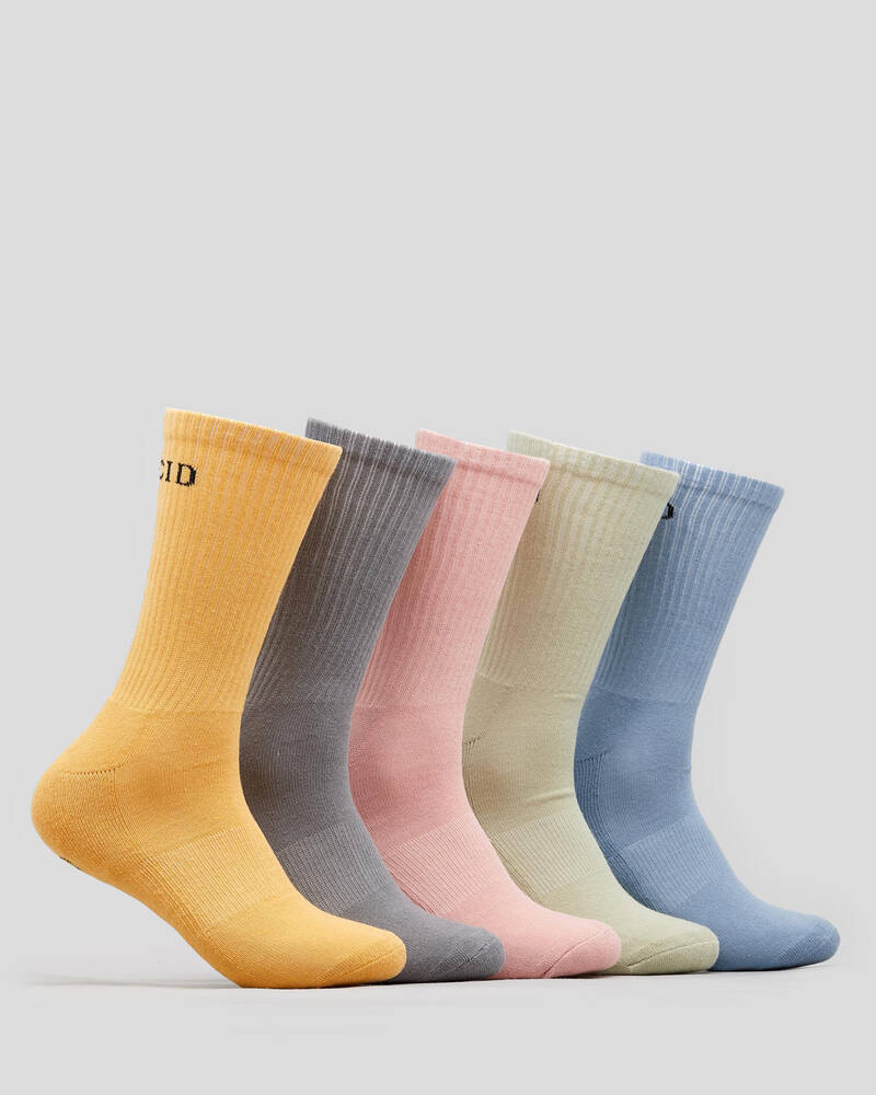 Lucid Tinted 5 Pack Socks for Mens