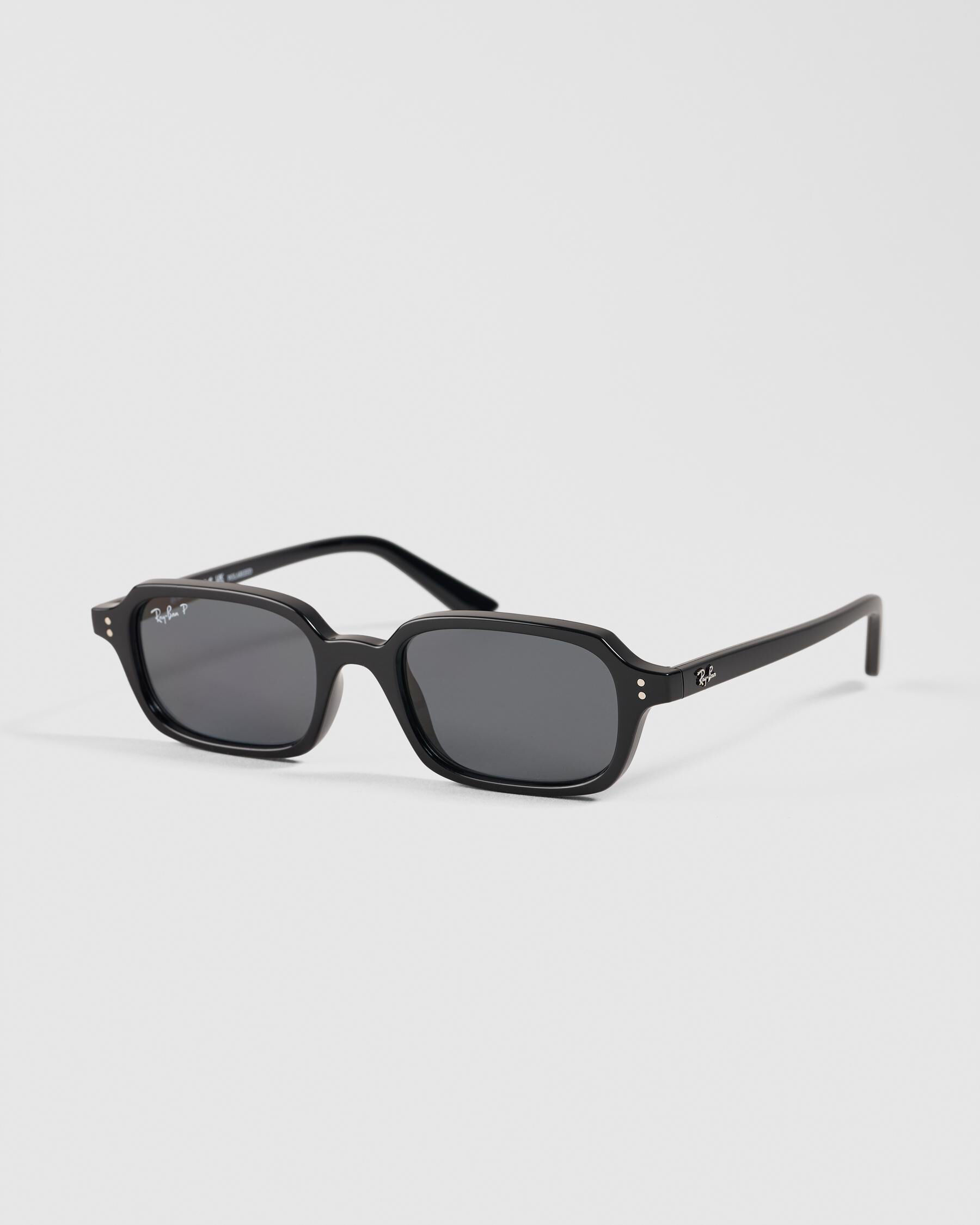 RayRay Ray-Ban Zuri Bio-Based Polarised Sunglasses In Black/dark Grey