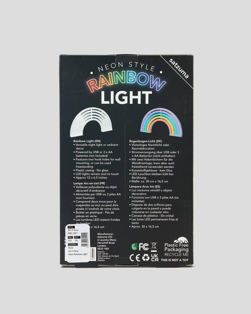 Get It Now Neon Rainbow Light for Unisex