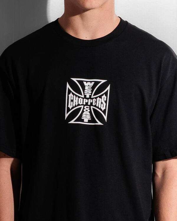 West Coast Choppers Skull Helmet T-Shirt for Mens