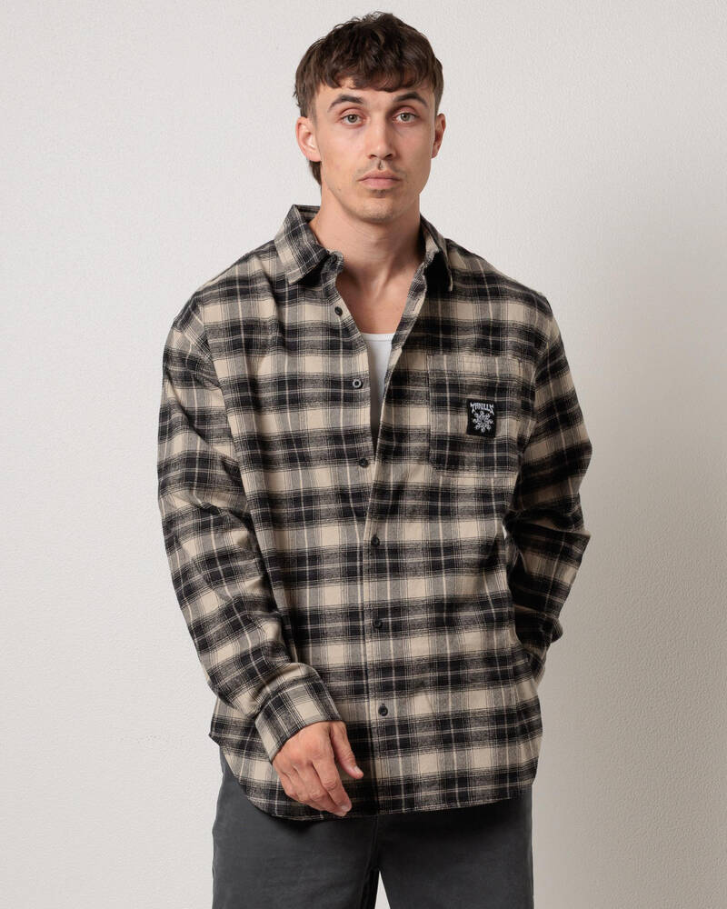 Thrills Stagger Barrio Long Sleeve Flannel Shirt for Mens