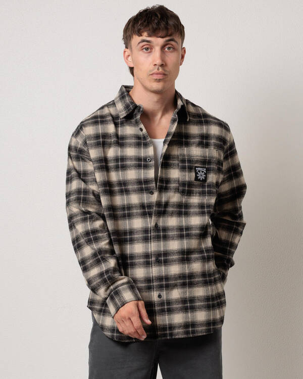 Stagger Barrio Long Sleeve Flannel Shirt
