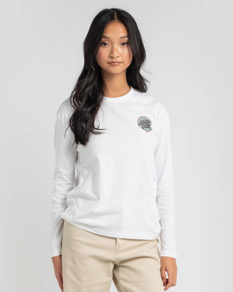 Santa Cruz Retro Dot Long Sleeve T-Shirt for Womens