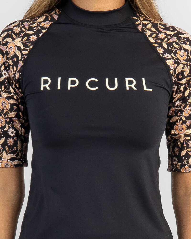 Rip Curl Dreamers Short Sleeve Rash Vest for Womens