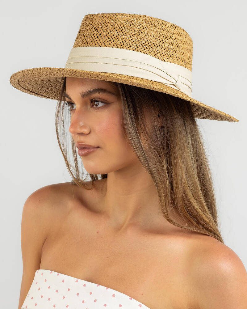 Mooloola Bailey Boater Hat for Womens