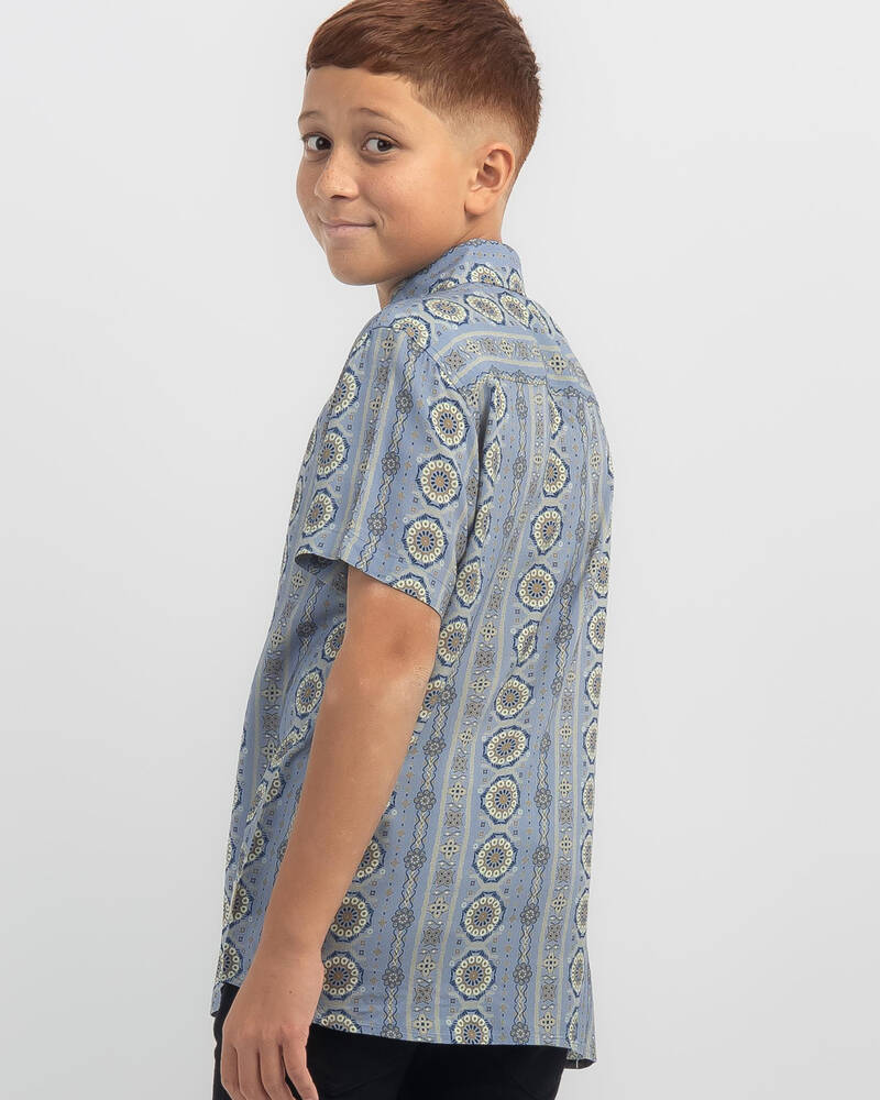 Lucid Boys' Aztecs Short Sleeve Shirt for Mens