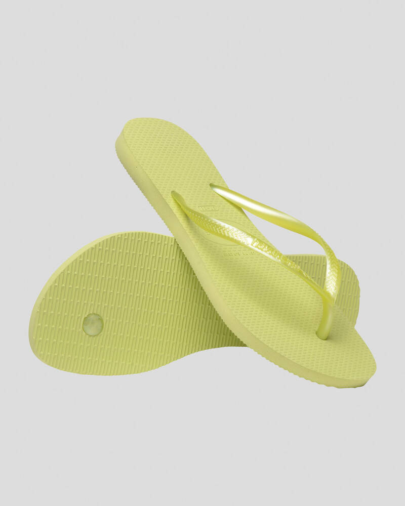 Havaianas Slim Metallic Thongs for Womens